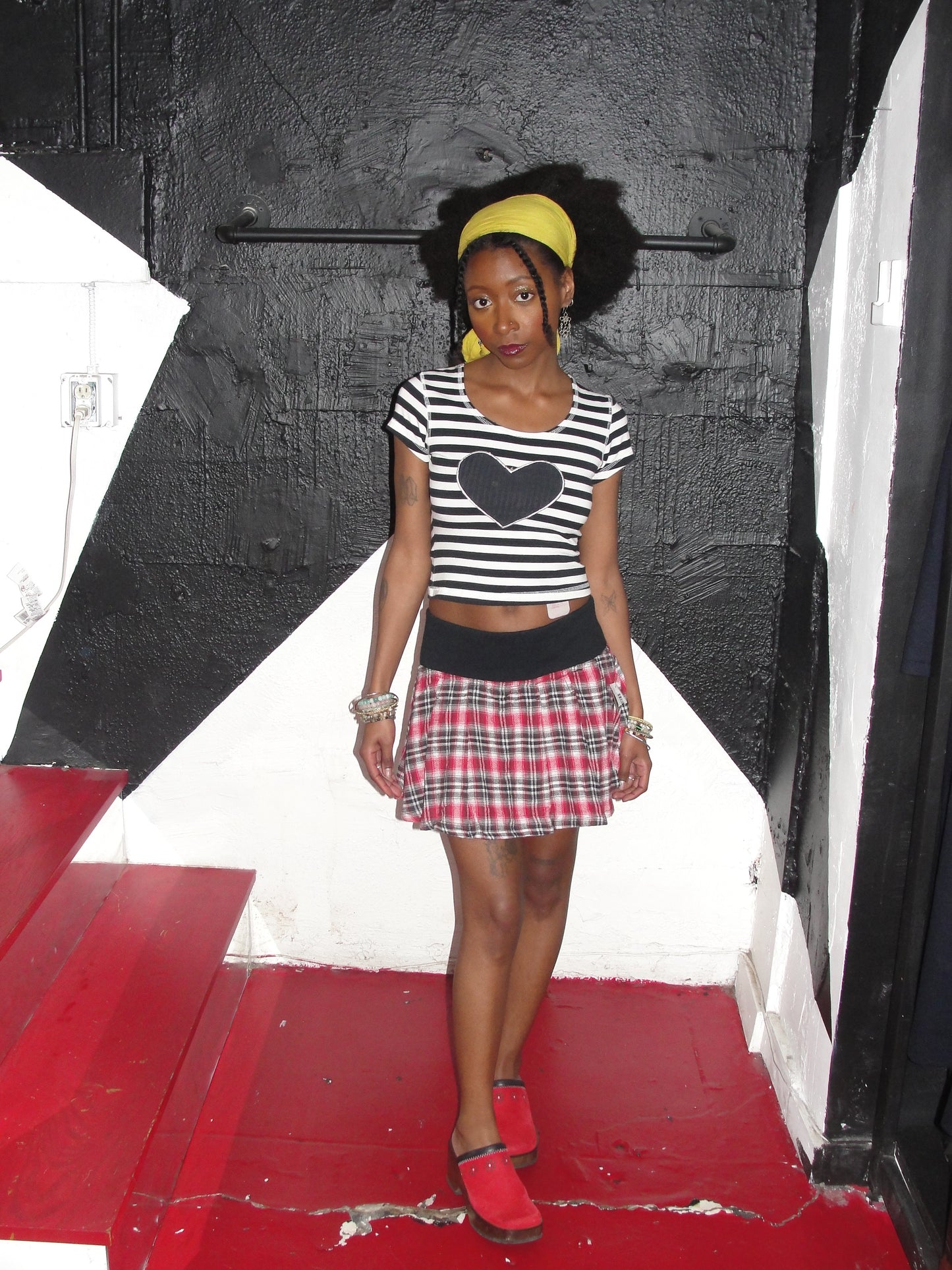 Vintage Pleated Mini Skirt
