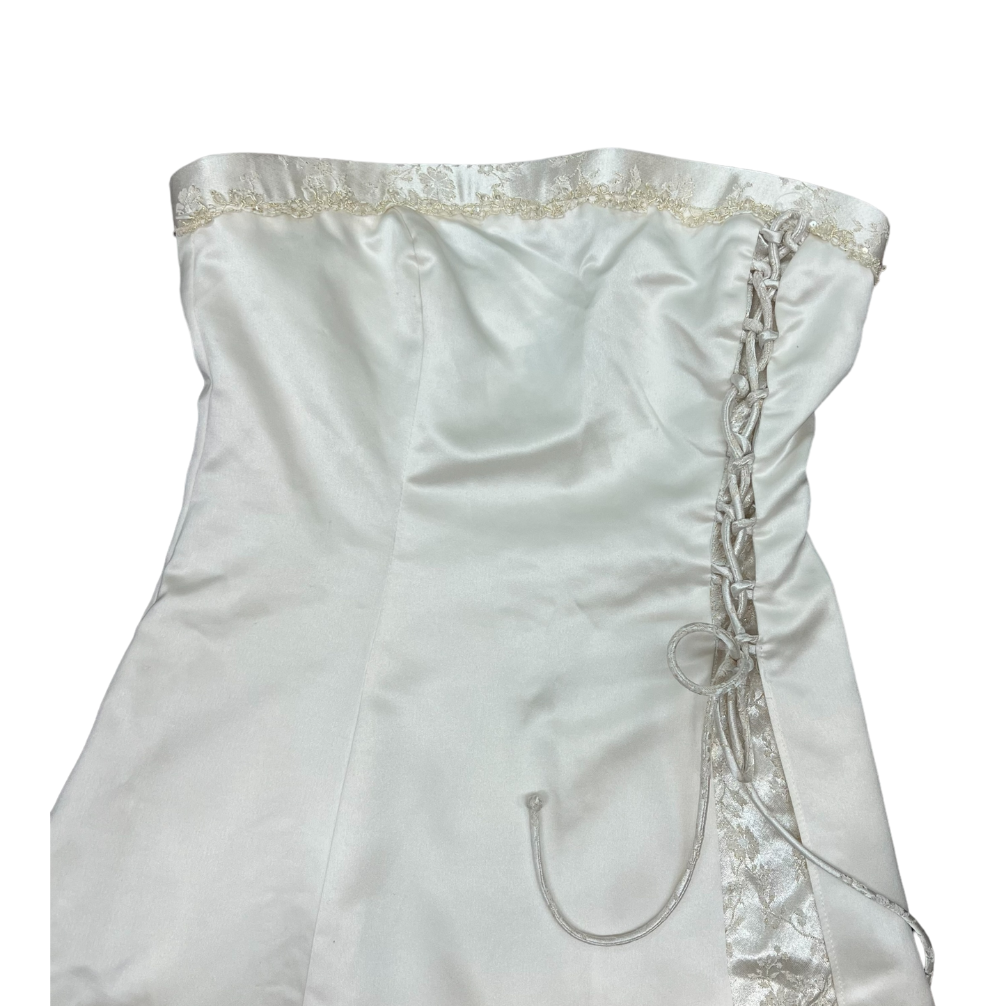ZUM ZUM WHITE STRAPLESS DRESS