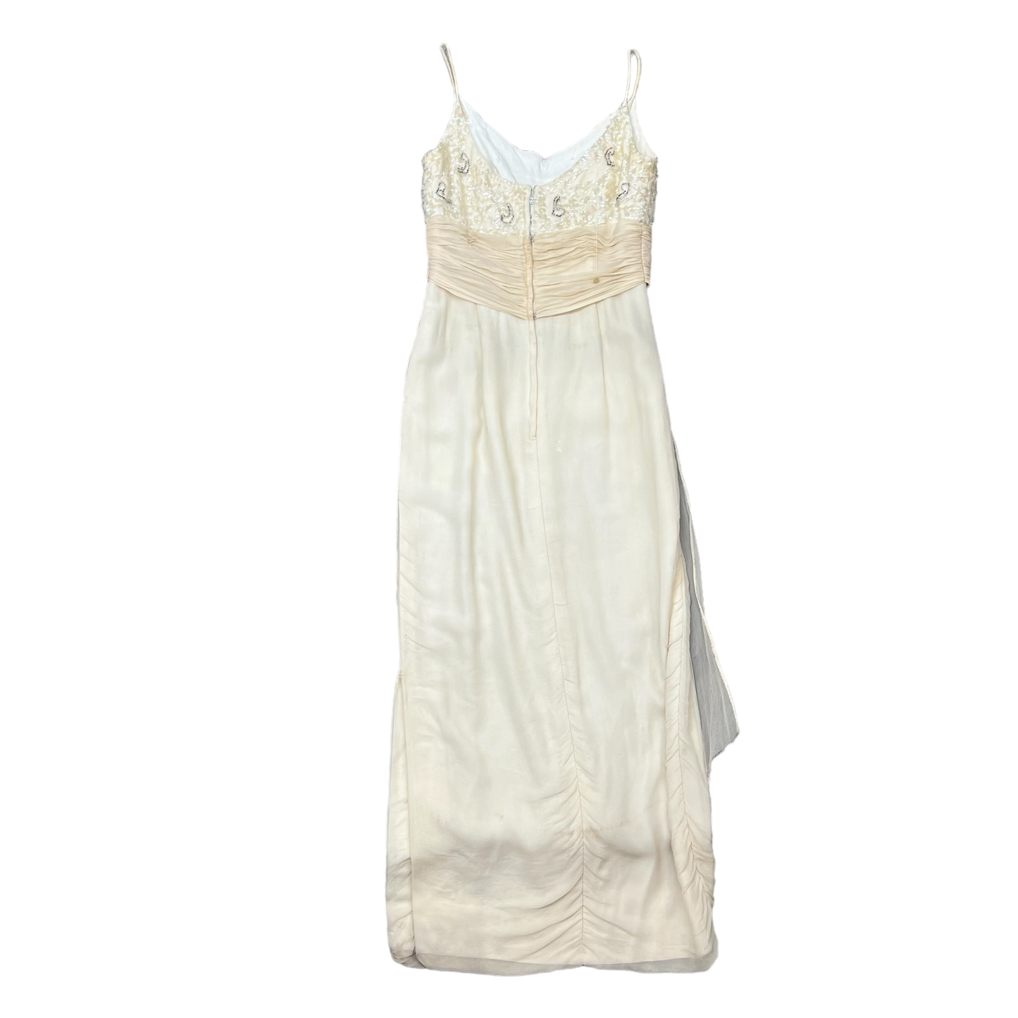 ROBINSONS CALIFORNIA WHITE SEQUIN GOWN