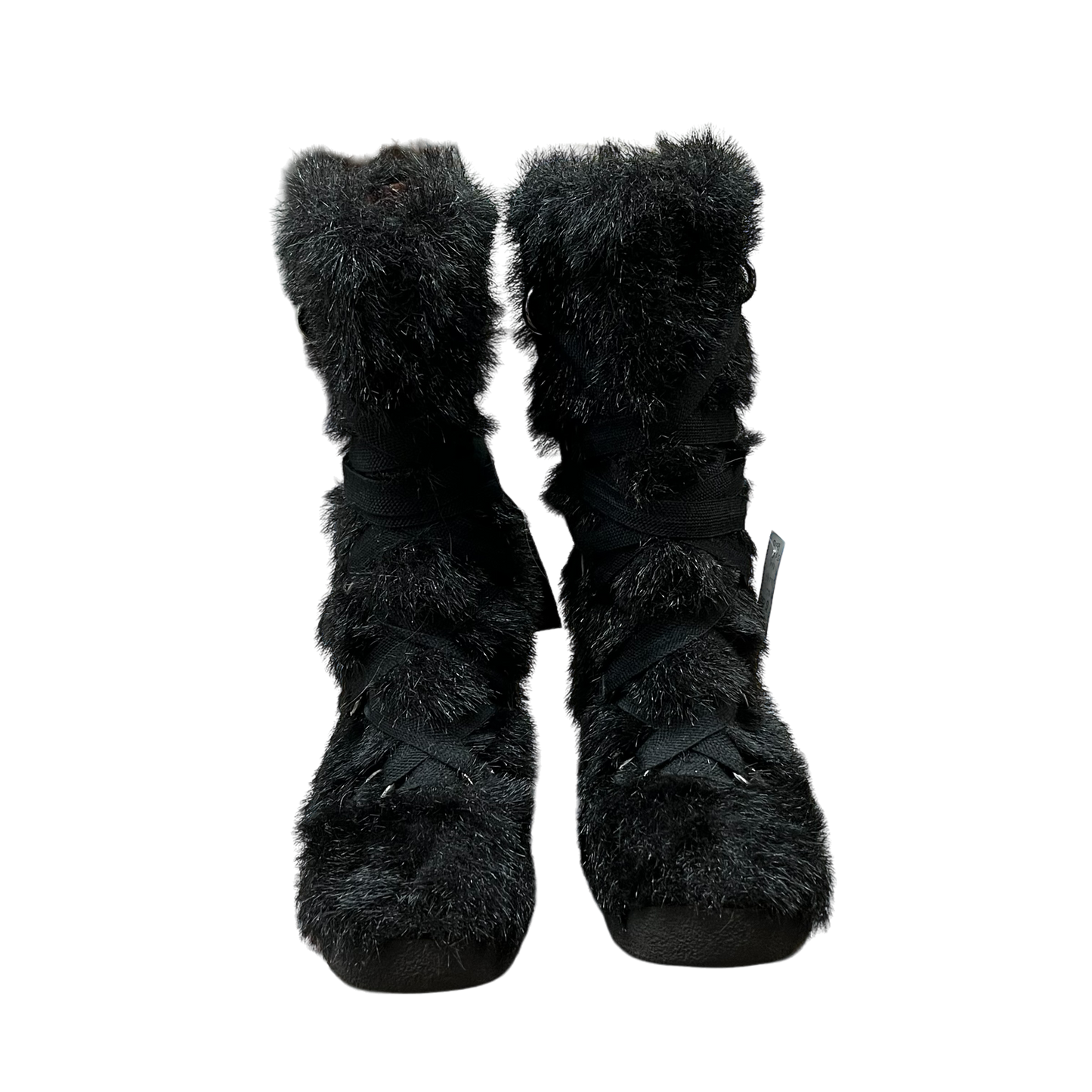 Y2K MARC BY MARC JACOBS FURRY STRAP BOOTS